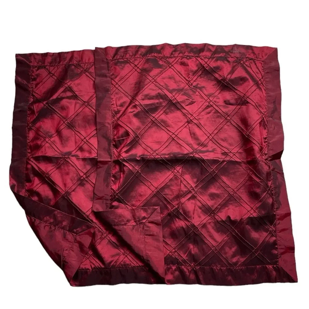 BROCADE RODEO HOME Quilted SATIN PAIR PILLOW SHAM 20